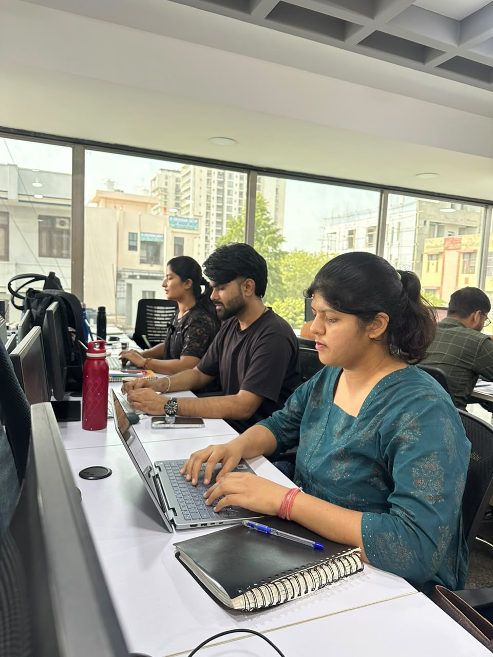 Students building digital skills on laptops at Briwon Academy